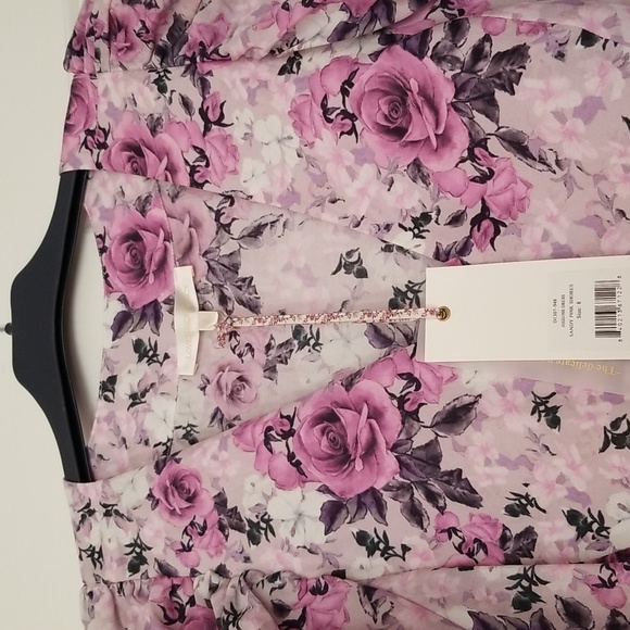 LOVESHACKFANCY Silk Blend Higgins Dress Sandy Pink Shores - Picture 7 of 14